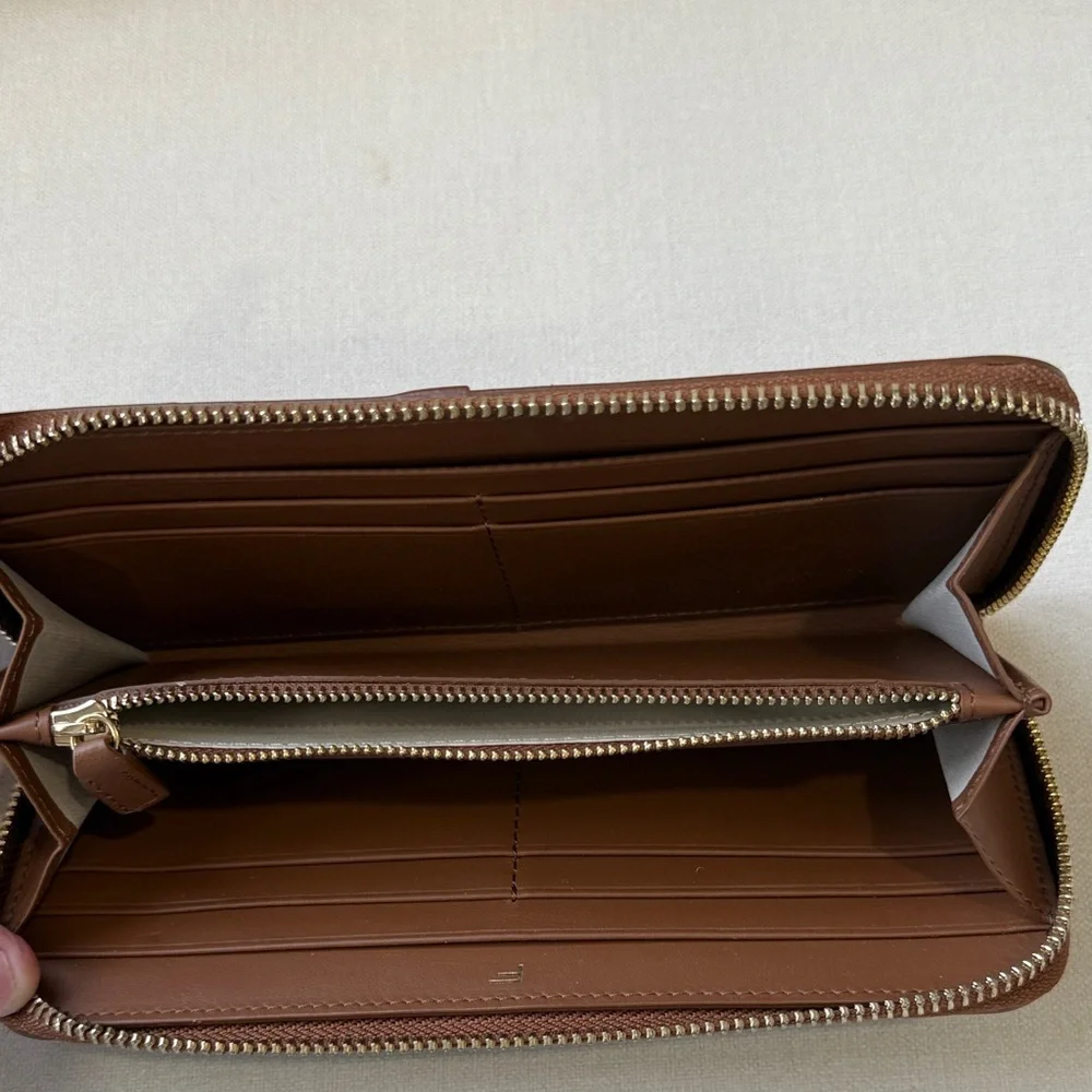 FRAME Les Second Continental Wallet- Tobacco
